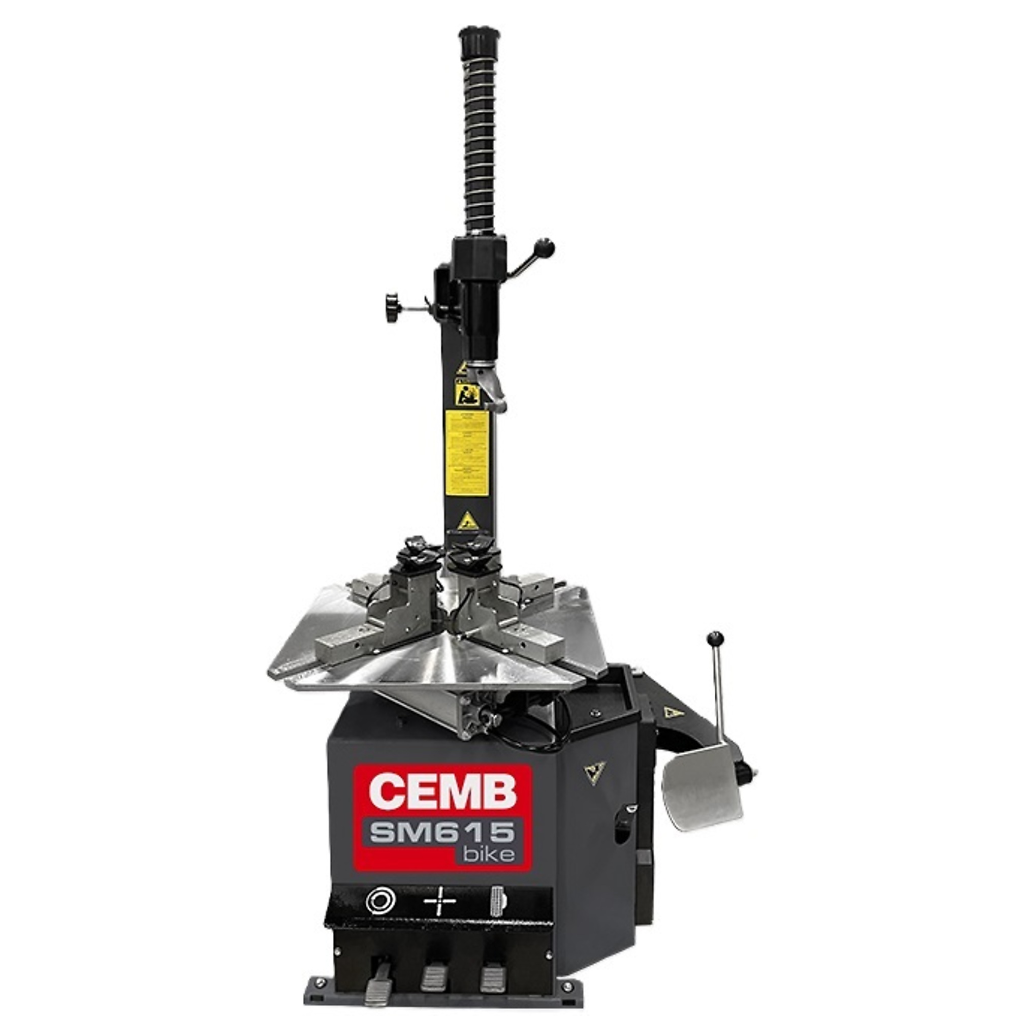 CEMB, Motorcycle/ATV Swing-Arm Tire Changer, Power Type Electric, Control Type Foot Pump, Volts 110 Model# SM615BIKE